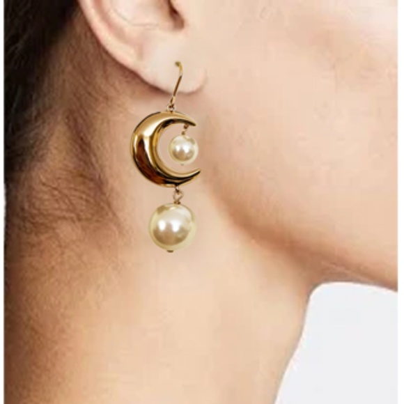 NWT Tory Burch Celestial Drop Pearl Earrings - Picture 2 of 4